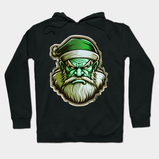 MY ANGRY SANTA CLAUS GREEN Hoodie